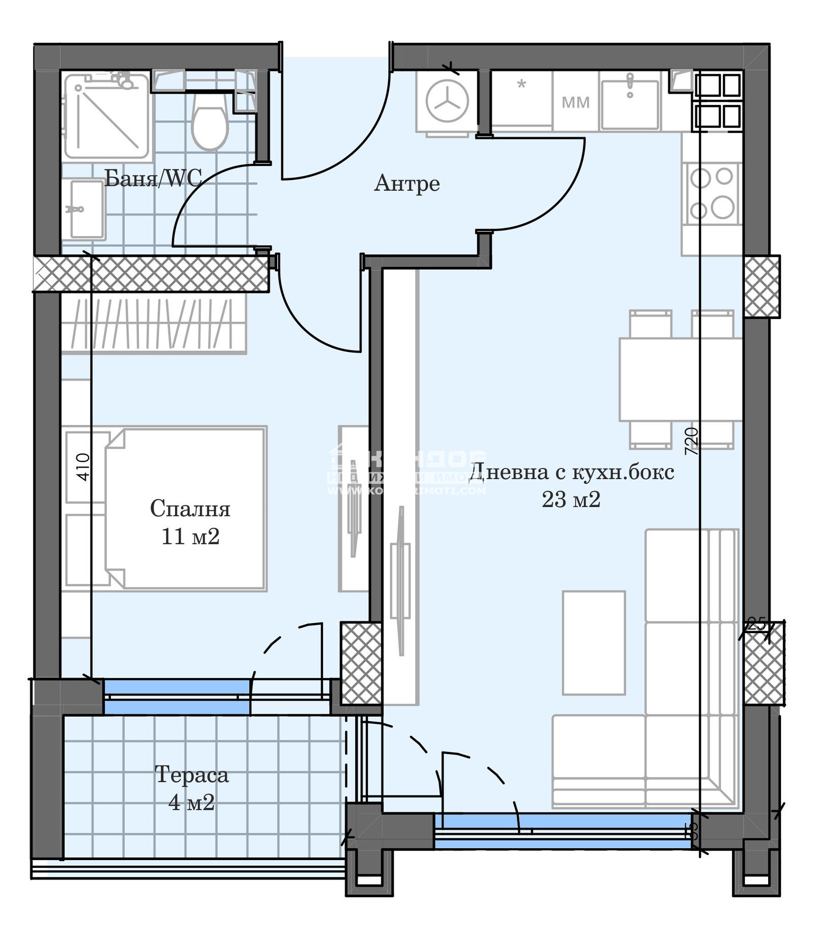 Продава 2-СТАЕН, гр. Пловдив, Кършияка, снимка 2 - Апартаменти - 49369180