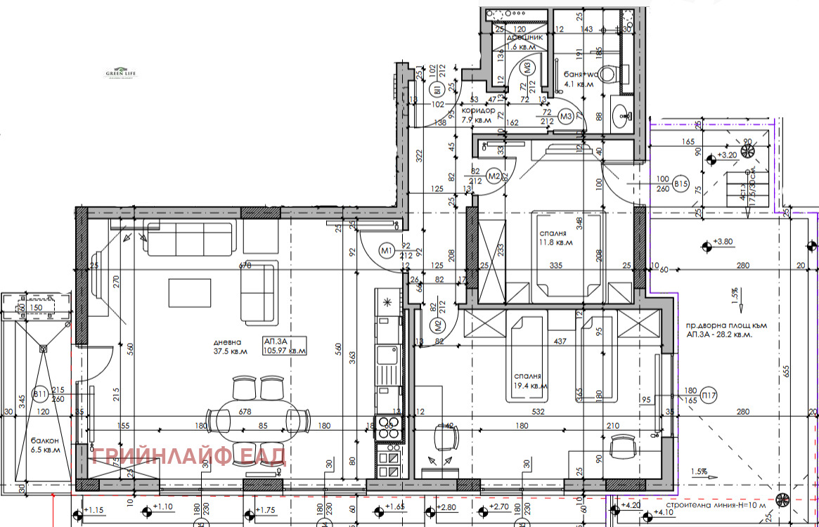 Продава 3-СТАЕН, гр. София, Дружба 2, снимка 9 - Апартаменти - 54328756