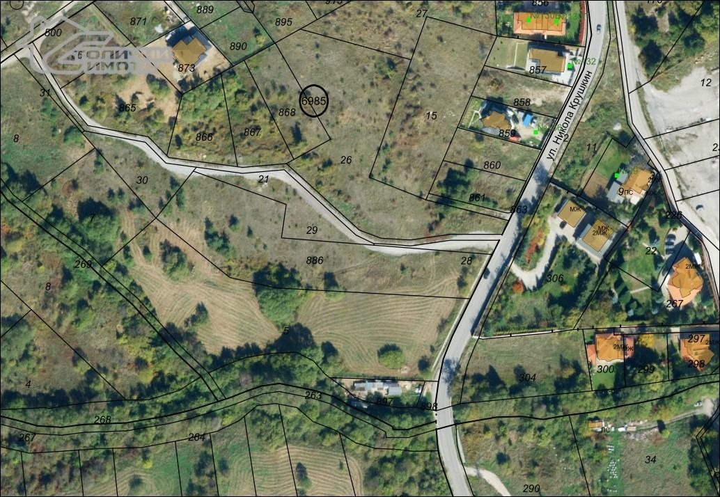 Продава ПАРЦЕЛ, гр. София, с. Бистрица, снимка 3 - Парцели - 56254874
