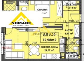 1 bedroom Ostromila, Plovdiv