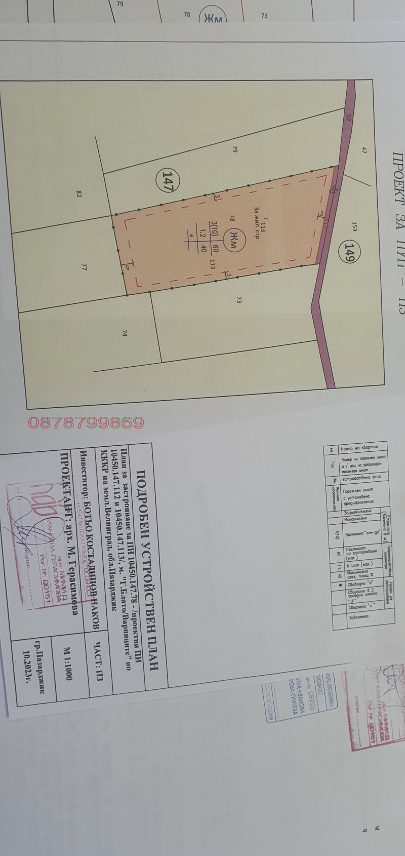 Продава ПАРЦЕЛ, гр. Велинград, област Пазарджик, снимка 8 - Парцели - 53198596