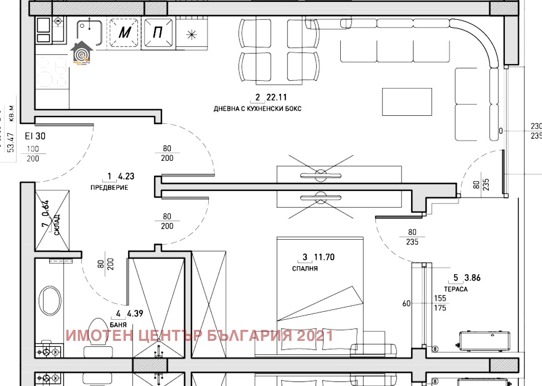 Продава 2-СТАЕН, гр. София, Малинова долина, снимка 2 - Апартаменти - 54188729