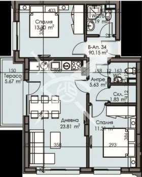 Продава 3-стаен град Бургас Изгрев - [1] 