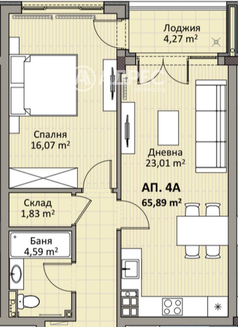 Продава 2-СТАЕН, гр. София, Надежда 2, снимка 4 - Апартаменти - 56658740