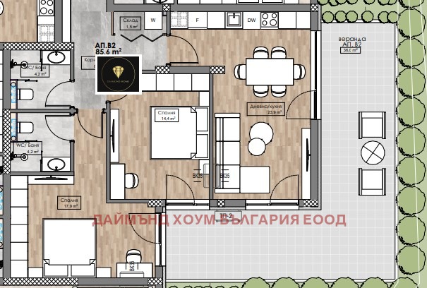 Продава  3-стаен град Пловдив , Кършияка , 132 кв.м | 16048057 - изображение [2]