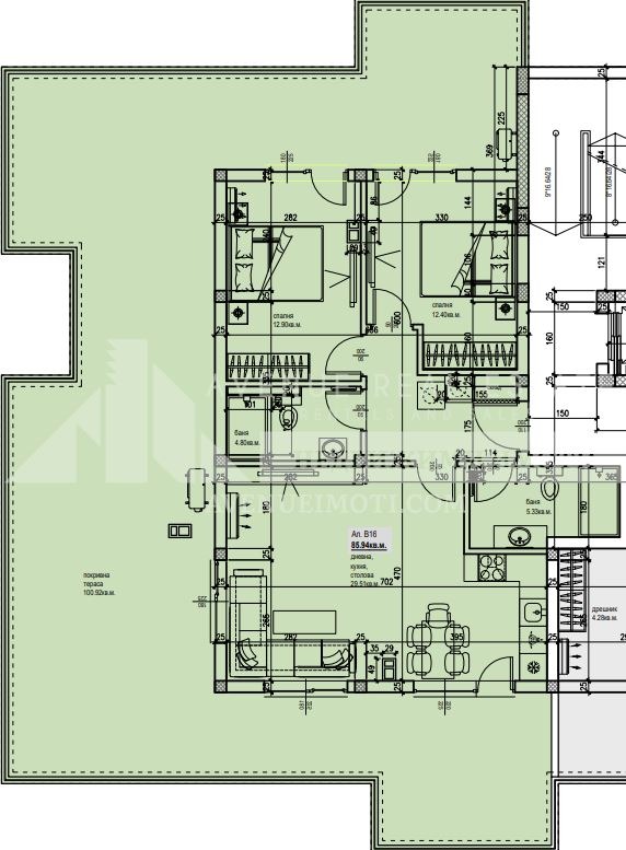 Til salgs  2 soverom Plovdiv , Jusjen , 204 kvm | 34325639 - bilde [2]