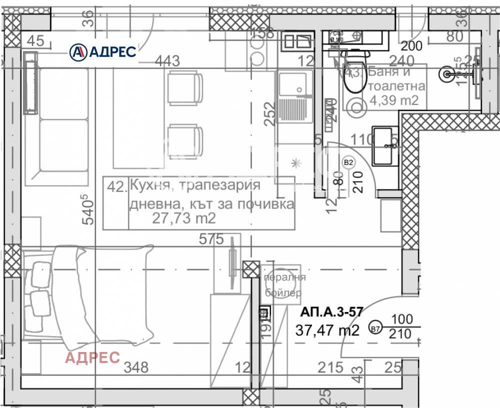 Продава 1-СТАЕН, гр. Варна, к.к. Слънчев ден, снимка 2 - Апартаменти - 55886754
