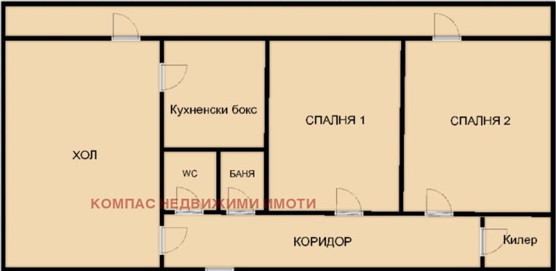 Till salu  2 sovrum Varna , Mladost 2 , 70 kvm | 11922229