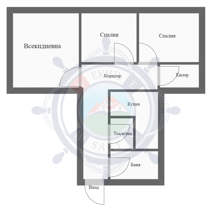 Продава 4-СТАЕН, гр. Варна, Цветен квартал, снимка 2 - Апартаменти - 53595916