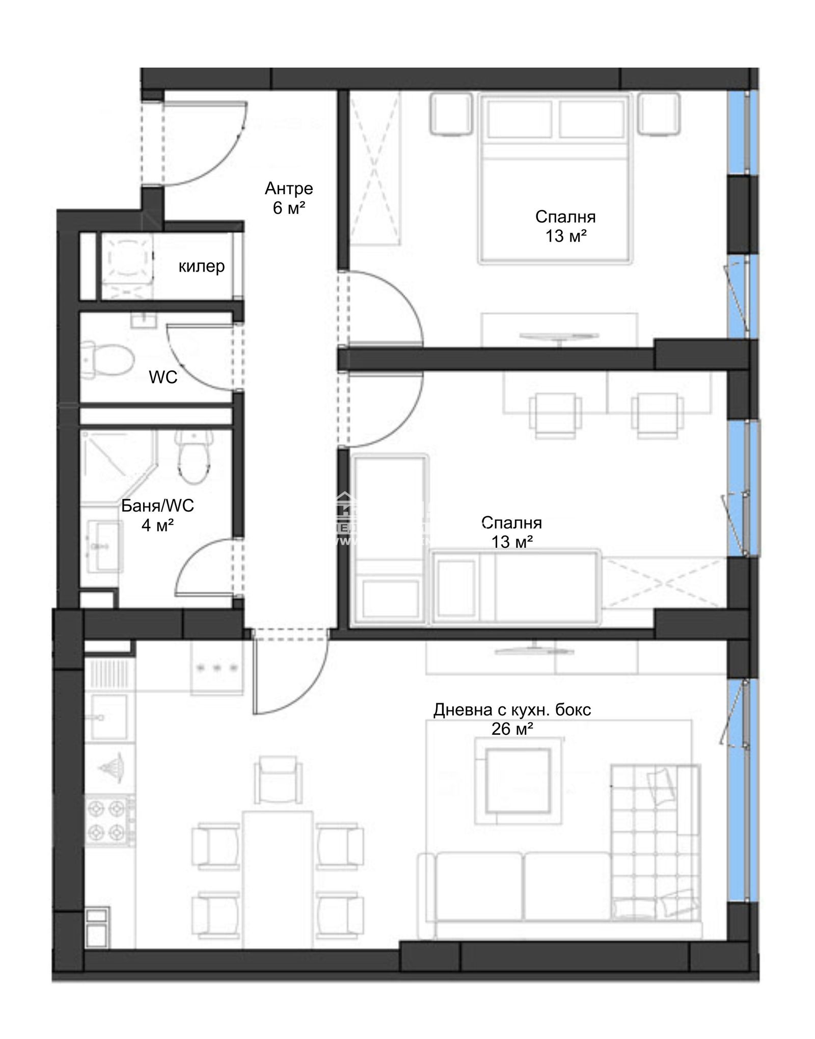 Продава 3-СТАЕН, гр. Пловдив, Кючук Париж, снимка 3 - Апартаменти - 41265705