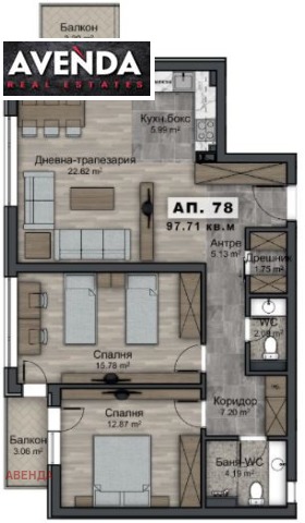 3-стаен град София, Овча купел 2 4