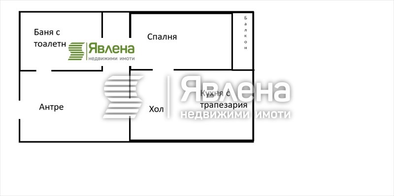 Till salu  1 sovrum Sofia , Centar , 66 kvm | 25764358 - bild [12]
