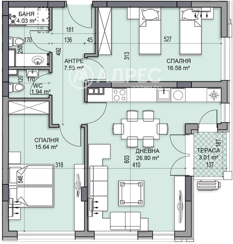 Te koop  2 slaapkamers Plovdiv , Gagarin , 107 m² | 73506649 - afbeelding [4]
