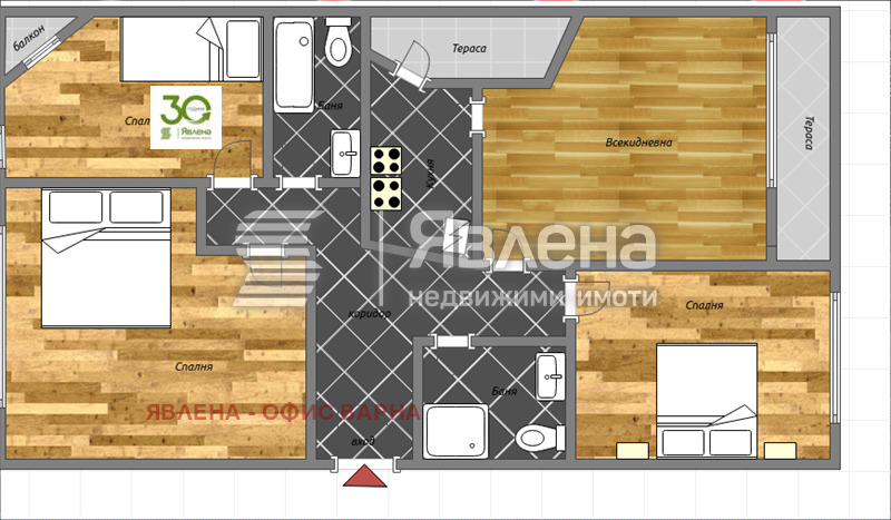 Продава 4-СТАЕН, гр. Варна, Център, снимка 7 - Aпартаменти - 49186262