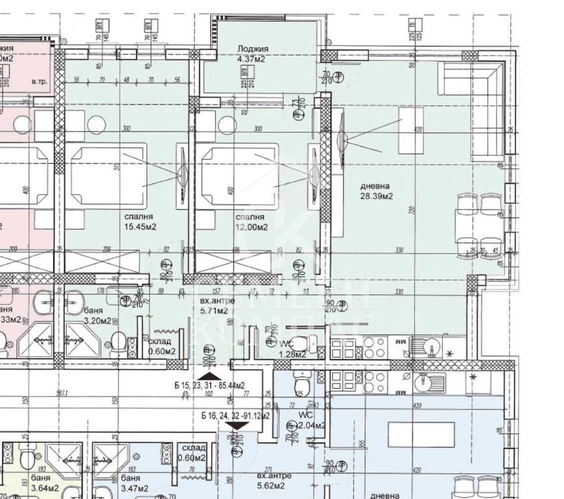 Продава 3-СТАЕН, гр. Пловдив, Христо Смирненски, снимка 14 - Апартаменти - 53606444