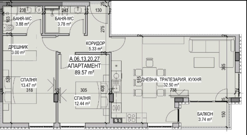 In vendita  2 camere da letto Stara Zagora , Kazanski - iztok , 103 mq | 29204293 - Immagine [2]