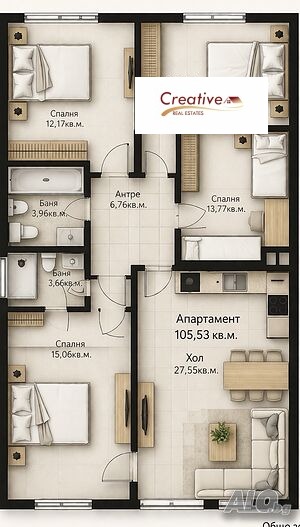 Продава МНОГОСТАЕН, гр. Пловдив, Коматевско шосе, снимка 3 - Апартаменти - 54969448