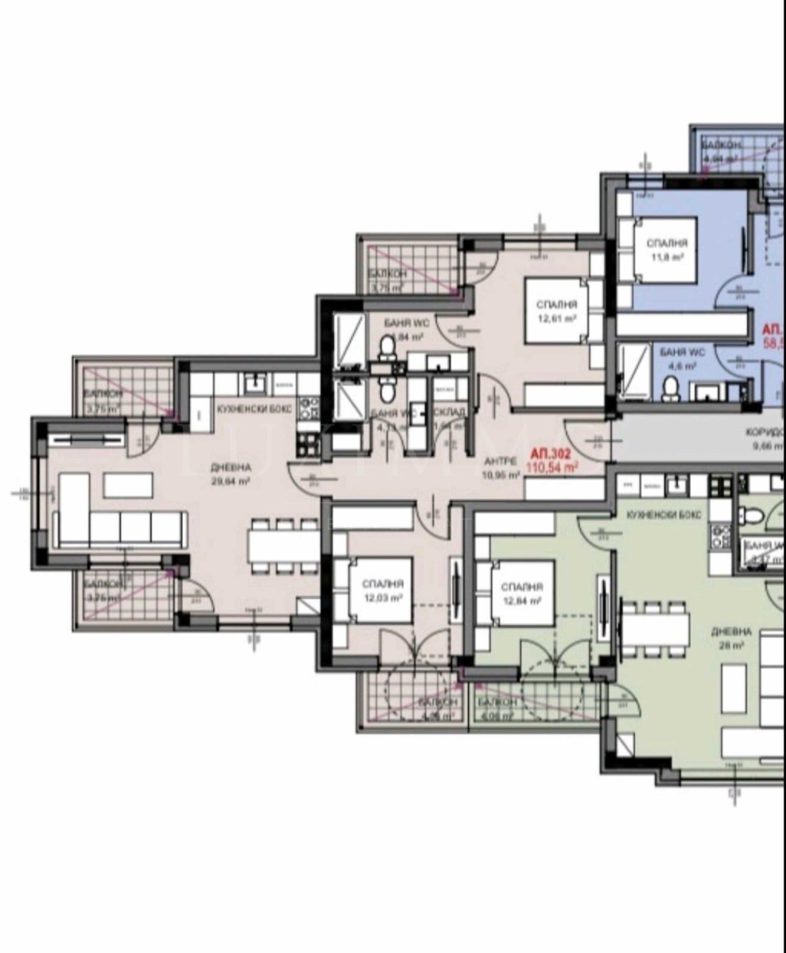 Продава 3-СТАЕН, гр. София, Витоша, снимка 5 - Апартаменти - 56297266