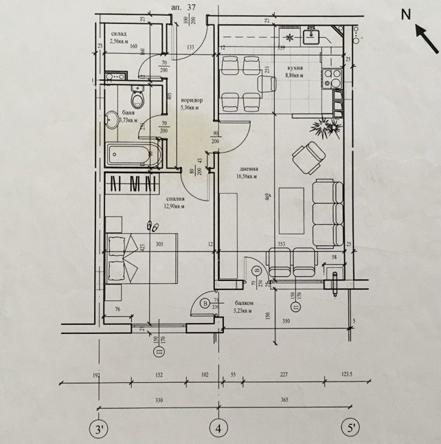 De vânzare  1 dormitor Sofia , Manastirsci livadi , 62 mp | 65374351