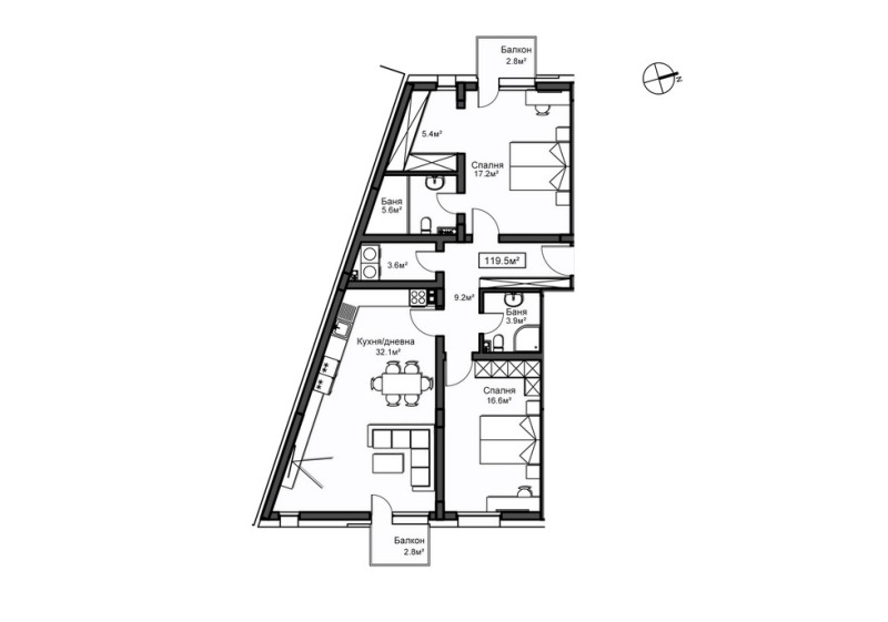 Zu verkaufen  2 Schlafzimmer Sofia , Krasno selo , 159 qm | 98350983 - Bild [7]