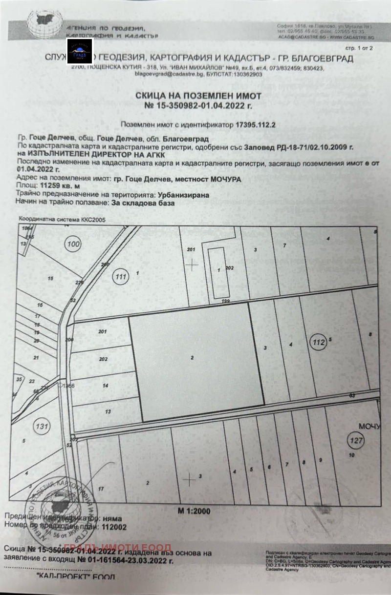 Продава ПАРЦЕЛ, гр. Гоце Делчев, област Благоевград, снимка 7 - Парцели - 53427689
