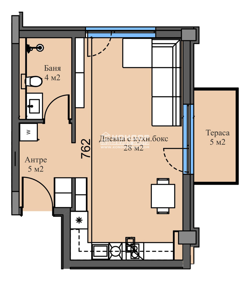 À venda  Estúdio Plovdiv , Mladejki Halm , 61 m² | 43586855 - imagem [2]