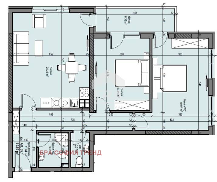 Продава 3-СТАЕН, гр. София, Люлин 9, снимка 5 - Aпартаменти - 49527677