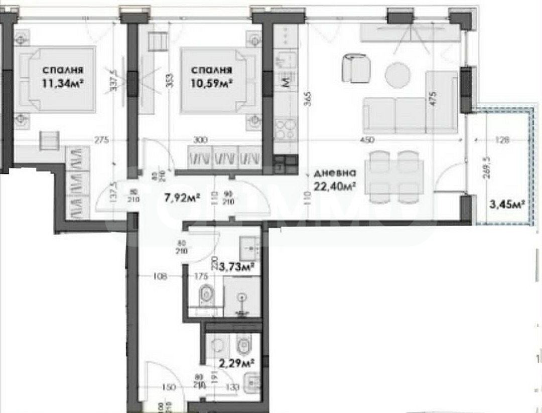 Продава 3-СТАЕН, гр. Варна, Левски 2, снимка 4 - Апартаменти - 54338303