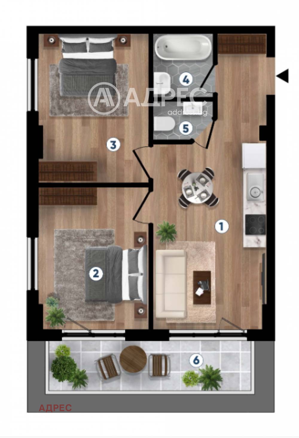 Продава 3-СТАЕН, гр. Варна, к.к. Чайка, снимка 5 - Апартаменти - 54354193