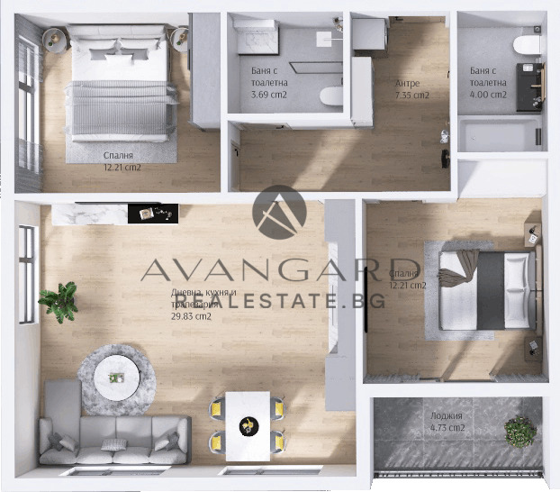 Продава 3-СТАЕН, гр. Пловдив, Кючук Париж, снимка 4 - Апартаменти - 55483925
