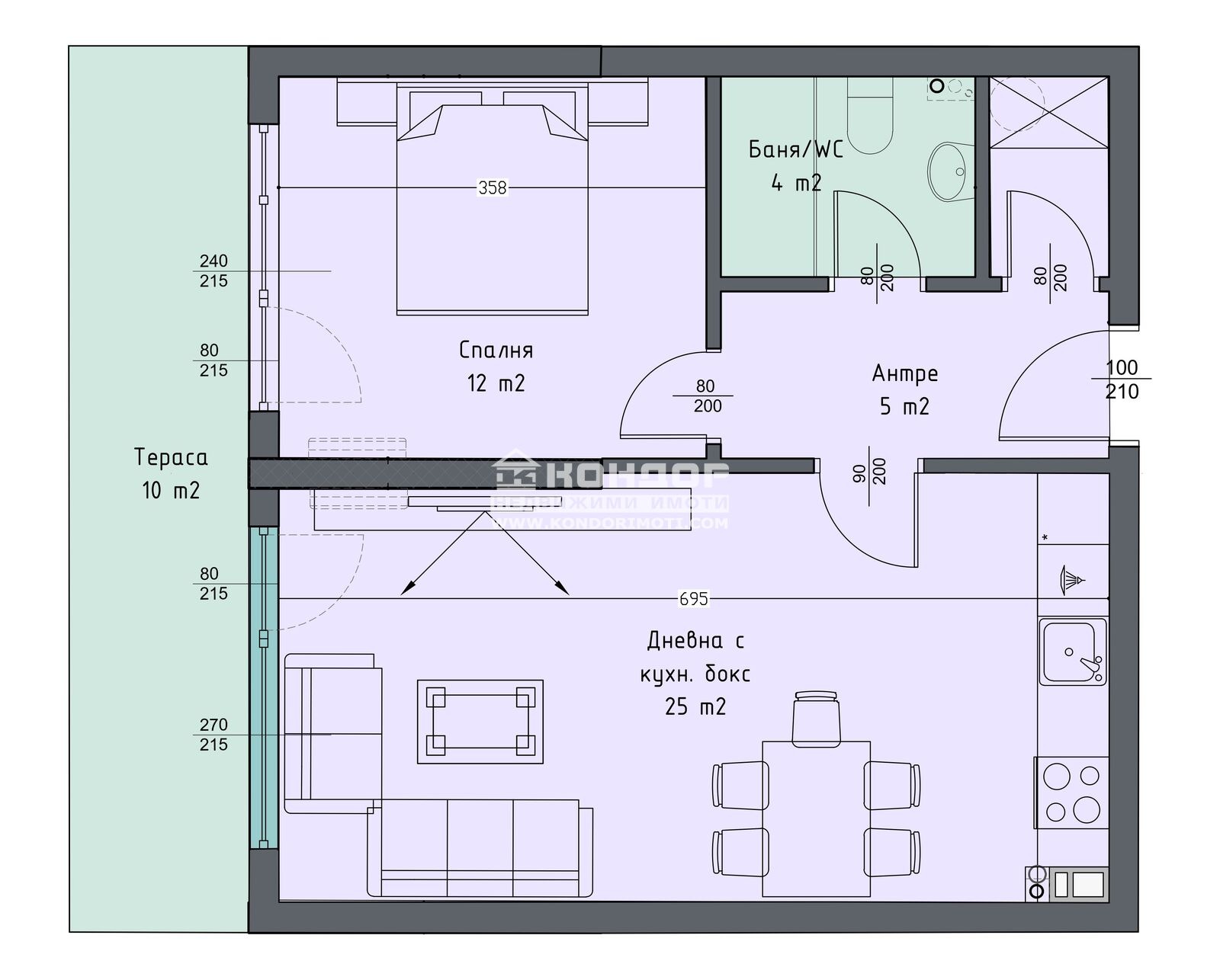 Продава 2-СТАЕН, гр. Пловдив, Западен, снимка 2 - Апартаменти - 49954788