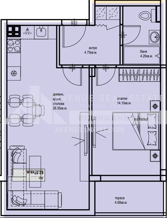 Продава 2-СТАЕН, гр. Пловдив, Кършияка, снимка 2 - Aпартаменти - 47381304