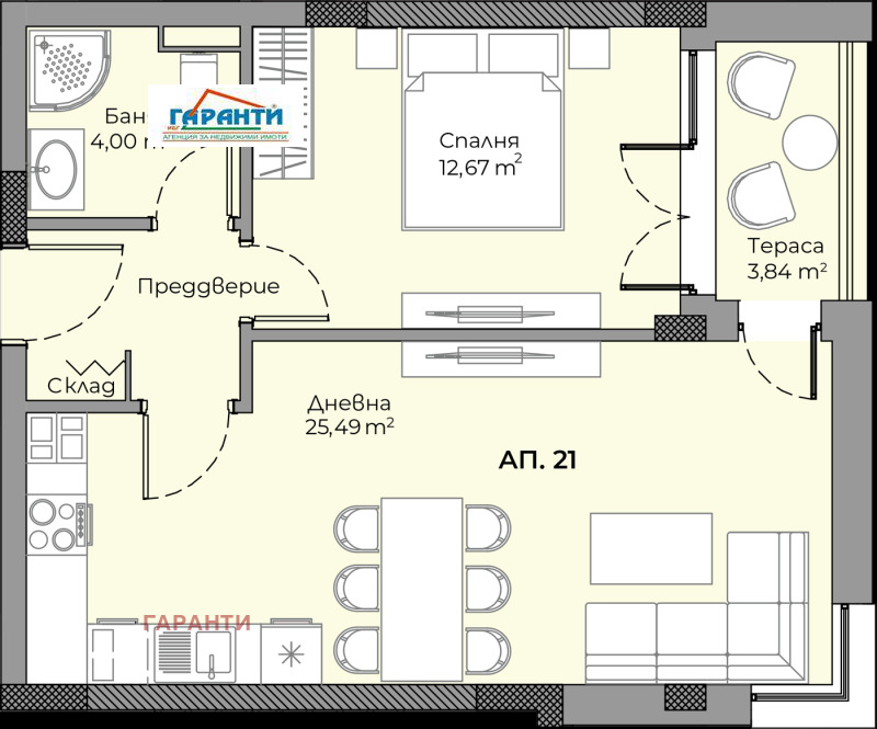 Продава 2-СТАЕН, гр. Пловдив, Христо Смирненски, снимка 3 - Aпартаменти - 49314443