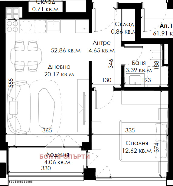 Продава 2-СТАЕН, гр. София, Овча купел 2, снимка 8 - Апартаменти - 56277473