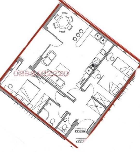 Na sprzedaż  2 sypialnie Sofia , Darwenica , 112 mkw | 20067058 - obraz [3]