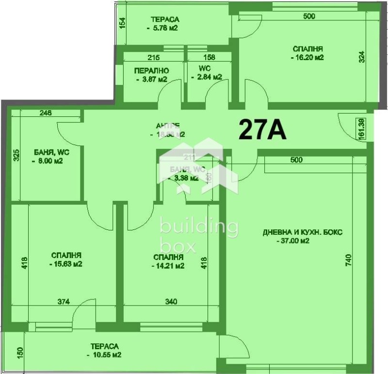 Продава 4-СТАЕН, гр. Пловдив, Коматево, снимка 2 - Апартаменти - 53437771