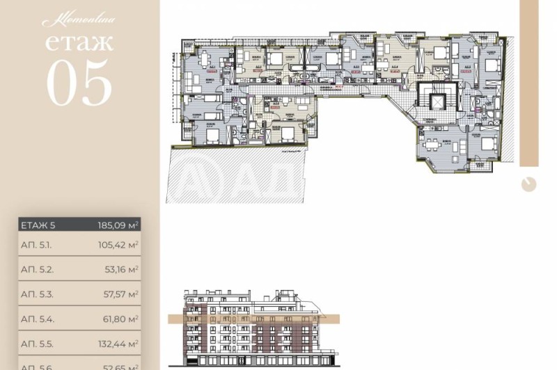 En venta  1 dormitorio Sofia , Krasno selo , 74 metros cuadrados | 59971410 - imagen [3]