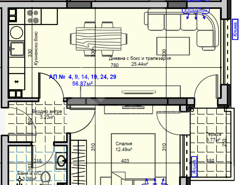 Продава 2-СТАЕН, гр. Стара Загора, Самара 1, снимка 9 - Апартаменти - 52826271