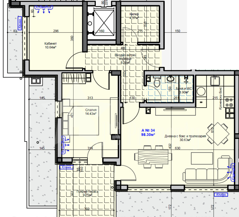 Продава 2-СТАЕН, гр. Стара Загора, Самара 1, снимка 11 - Апартаменти - 52826271
