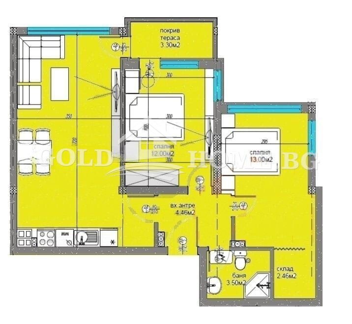 Till salu  2 sovrum Plovdiv , Ostromila , 90 kvm | 43095234 - bild [8]