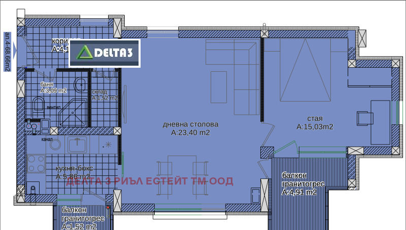 Продава 2-СТАЕН, гр. София, Манастирски ливади, снимка 2 - Апартаменти - 53494502
