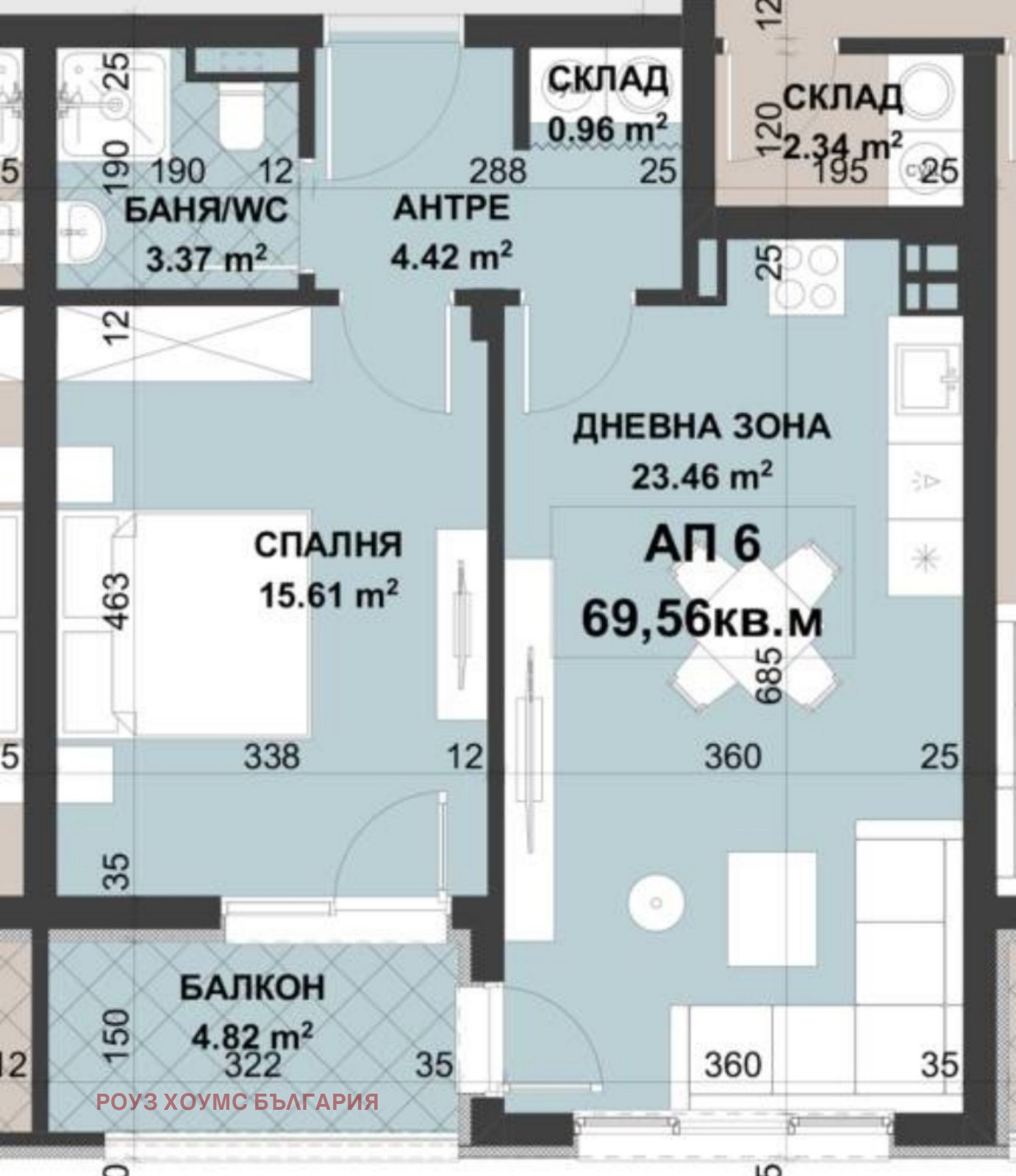 Продава 2-СТАЕН, гр. Пловдив, Беломорски, снимка 2 - Апартаменти - 53903828