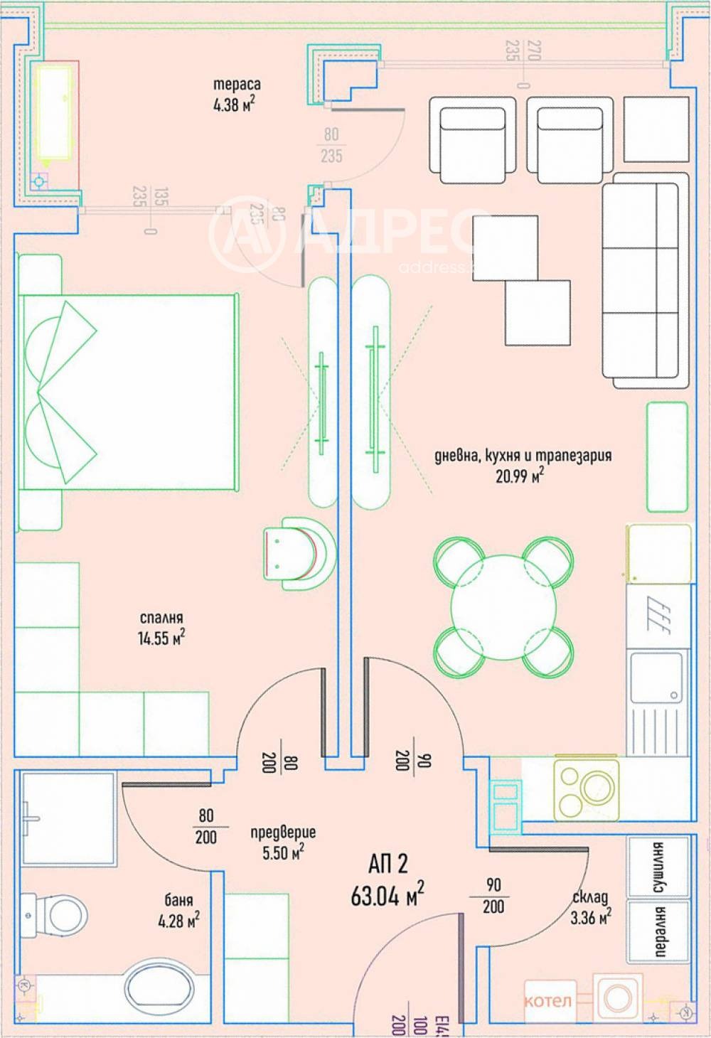 Продава 2-СТАЕН, гр. София, Малинова долина, снимка 4 - Апартаменти - 54352574