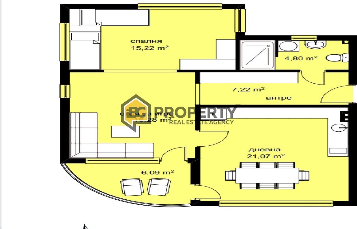 Продава 3-СТАЕН, с. Кранево, област Добрич, снимка 14 - Апартаменти - 53995569