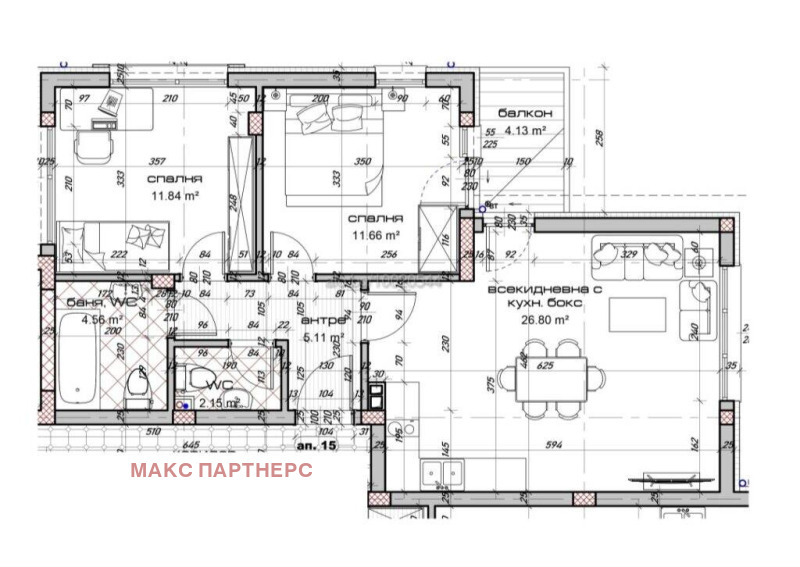 Продава 3-СТАЕН, гр. Варна, Виница, снимка 1 - Aпартаменти - 48507817