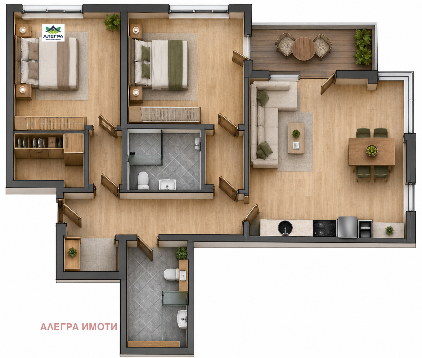 Продава 3-СТАЕН, гр. Пазарджик, Център, снимка 2 - Апартаменти - 55834349