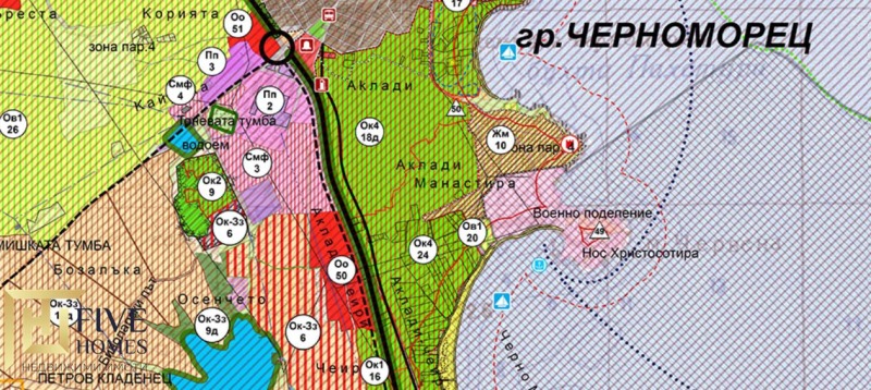 Eladó  Cselekmény régió Burgasz , Csernomorec , 6686 négyzetméter | 96745256 - kép [3]