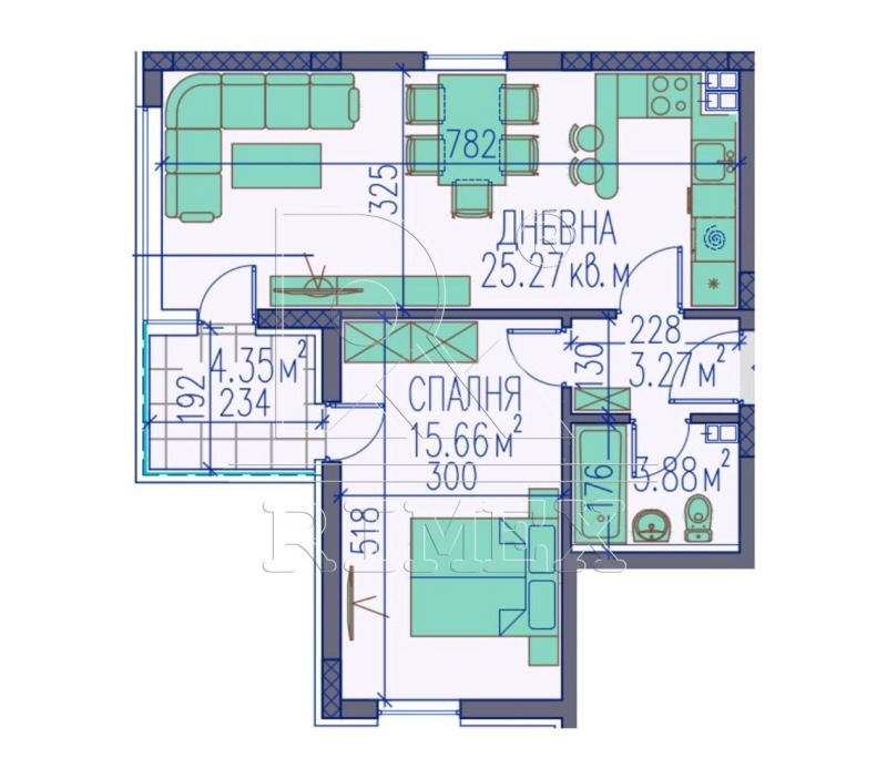 Продава 2-СТАЕН, гр. Пловдив, Цариградско шосе, снимка 2 - Апартаменти - 52372212