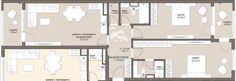 Продава  3-стаен град София , Люлин 5 , 129 кв.м | 33498675 - изображение [3]