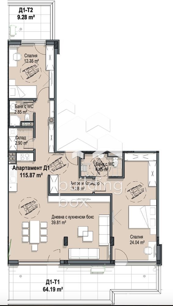 Продаја  2 спаваће собе Софија , Крастова вада , 139 м2 | 88815573 - слика [12]